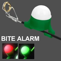 night fishing rod tip clip bite alarm luminous led automatic induction alert strike lamp fishing alarm tackles