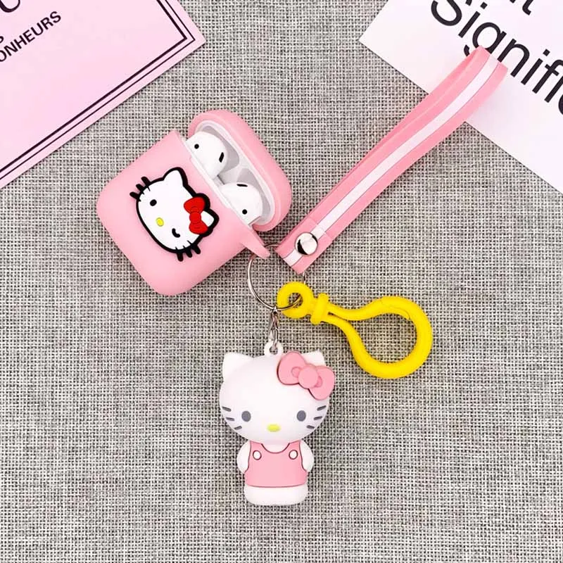Прекрасный мультфильм hello kitty Лягушка силиконовый чехол для Apple Airpods 2