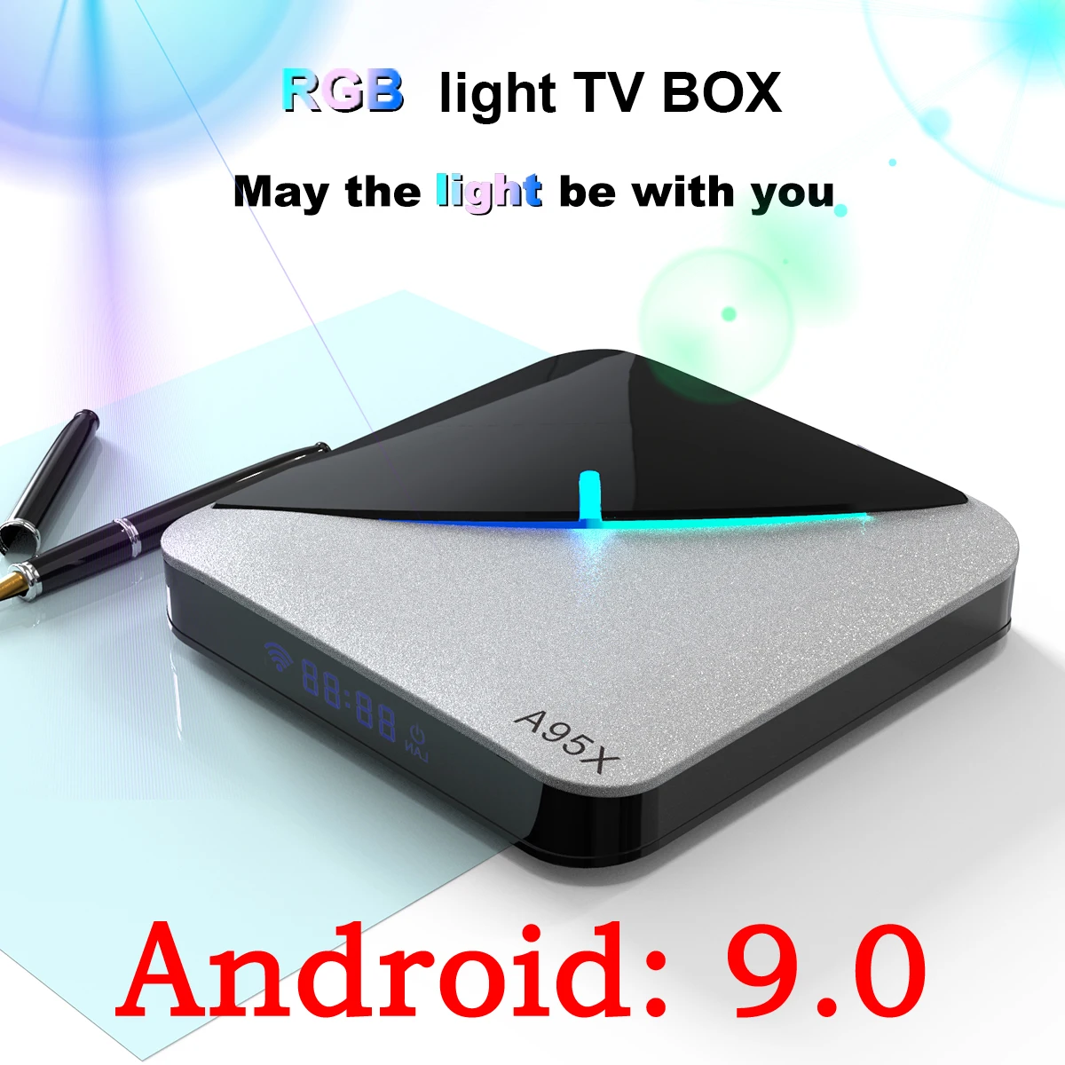 A95x F3Air Смарт ТВ приставка Android 9,0 ТВ приставка S905 x3 4G 64G 8 k четырехъядерный телеприставка медиаплеер Поддержка IP tv PK X96 MAX HK1MAX