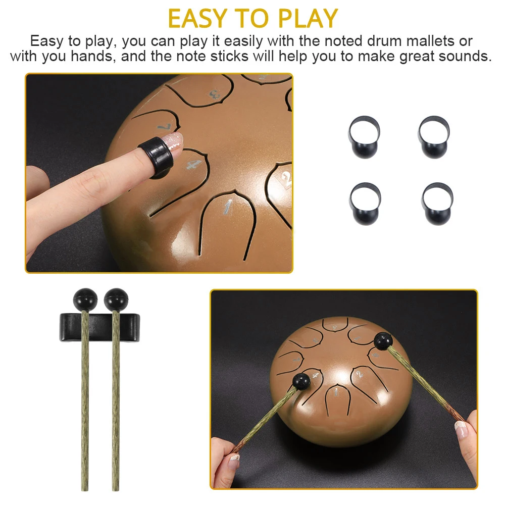 Барабан для языка 6 дюймов стальной барабан 8 мелодий ручной цилиндр бак с