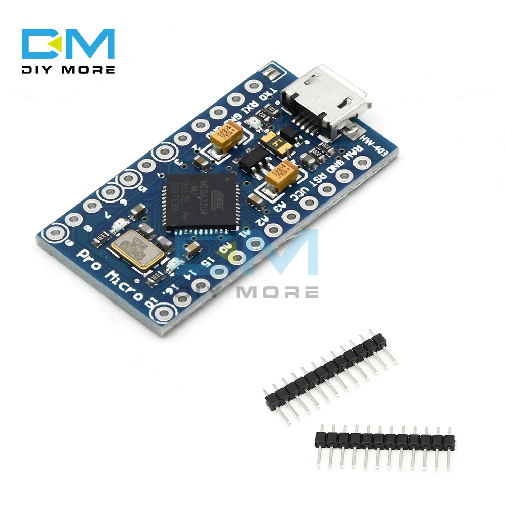 Сменный ATmega32U4 Pro Micro 5 в 16 МГц для Arduino Mini с 2 рядным контактным разъемом Leonardo Usb