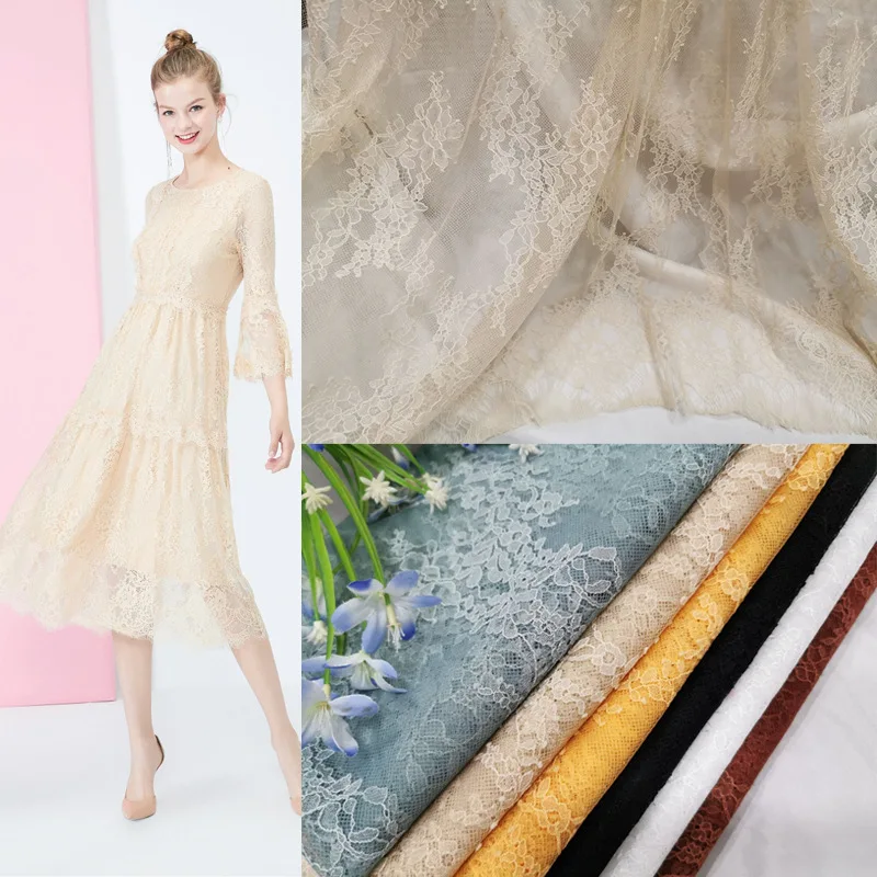 Светильник-Красная тонкая элегантная Полупрозрачная кружевная ткань для одежды