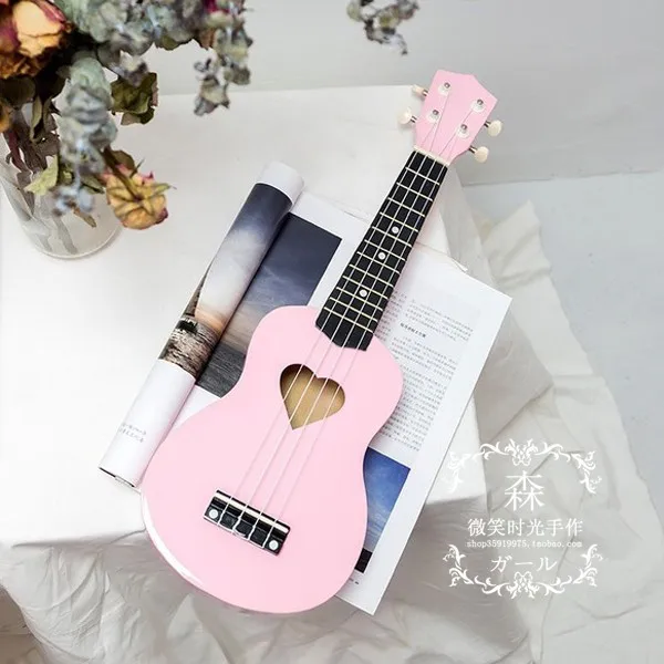 

Большой держатель для укулеле с розовой девушкой, Учебные Детские инструменты для мини-гитары, музыкальные Струнные инструменты BK50YK