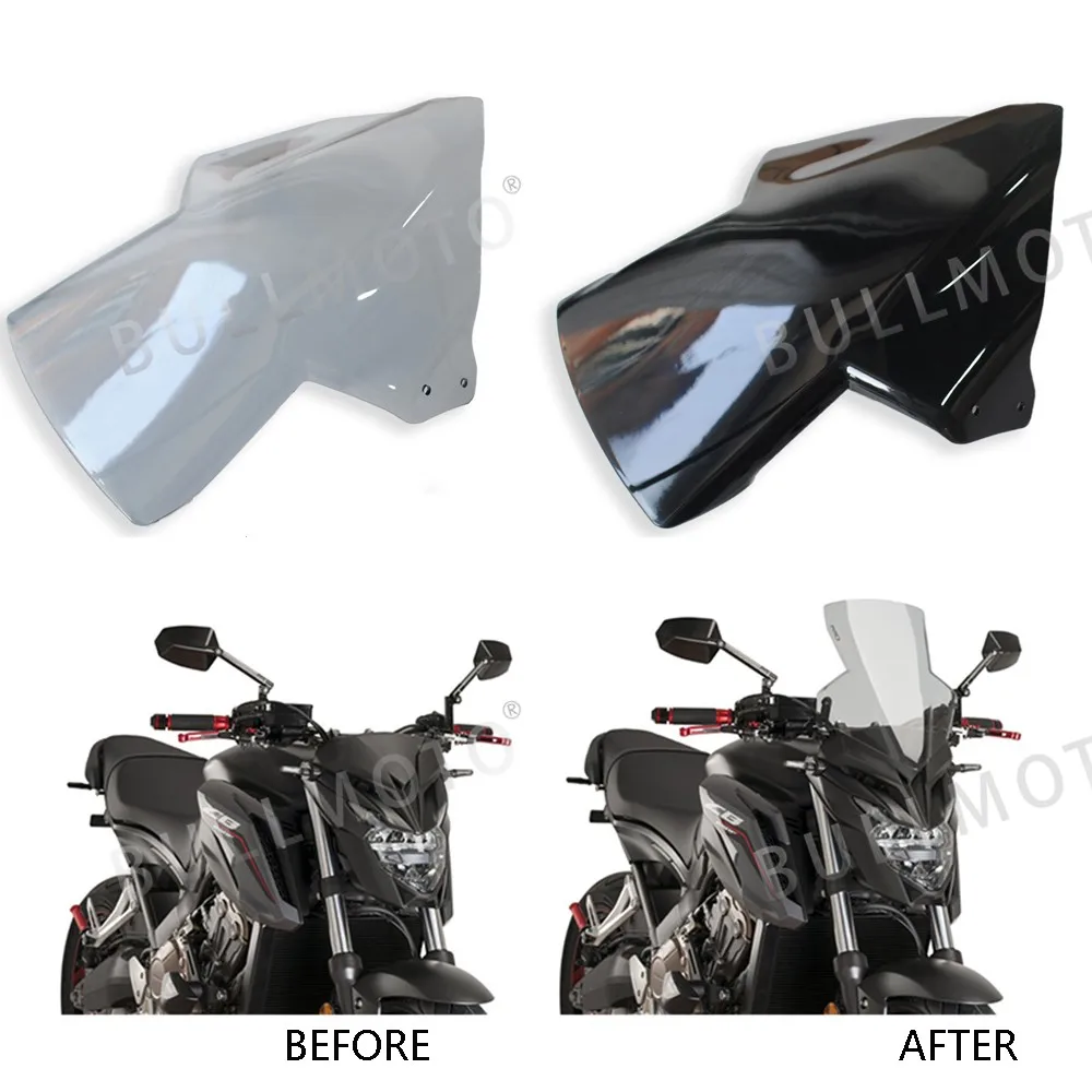 

For Honda CB650F 2014 2015 2016 2017 Windshield Deflector High Quality ABS Plastic With Deflectors Bracket