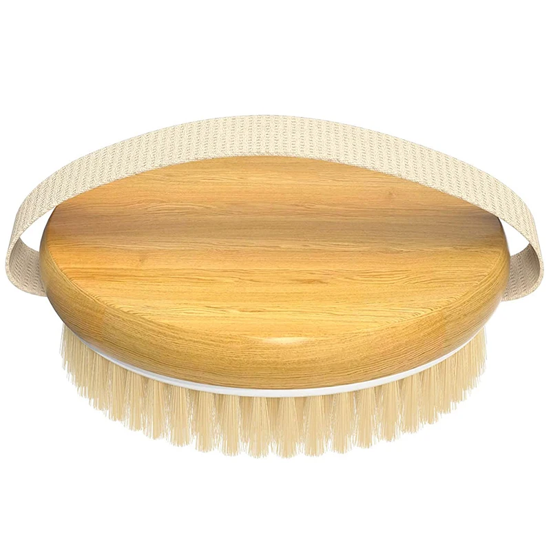 

Promotion! 1 Pack Dry Body Brush, Shower Brush Wet and Dry Brushing, Dry Brush for Cellulite and Lymphatic, Body Scrubber with S