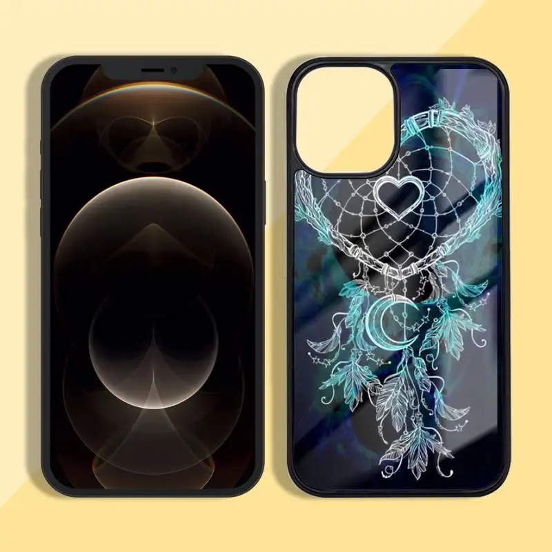 

Retro Flower Dreamcatcher Phone Case Silicone TPU+PC For iPhone 11 12 mini Pro MAX 5 6 7 8 Plus Samsung Note20 10 Plus S7 8