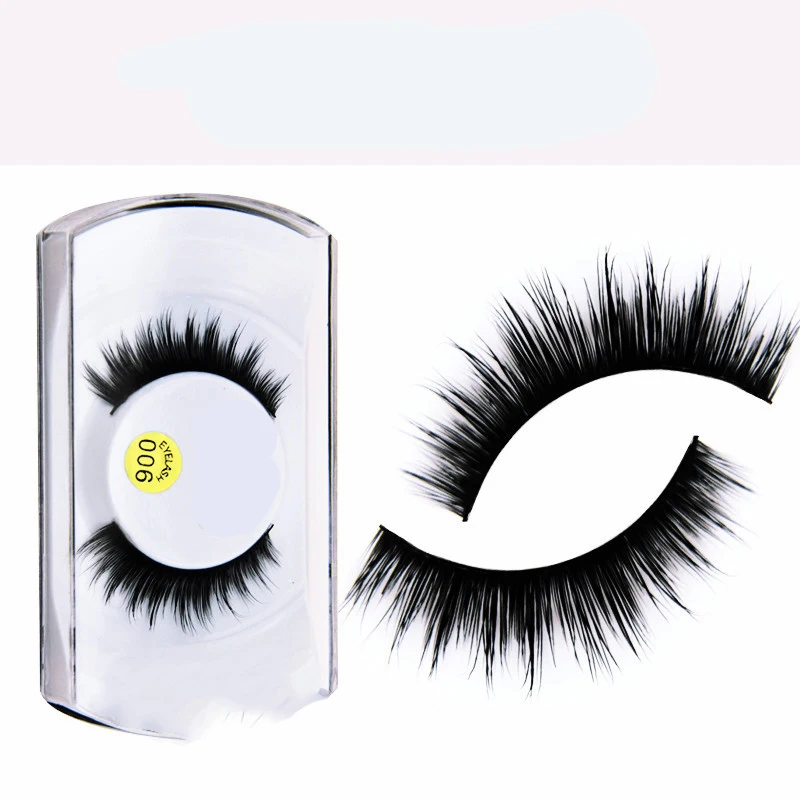 

10Pair Thick False Eyelashes Messy Cross Natural Fake Eye Lashes Professional Bigeye Makeup Extension Tool 3D Mink False EyeLash