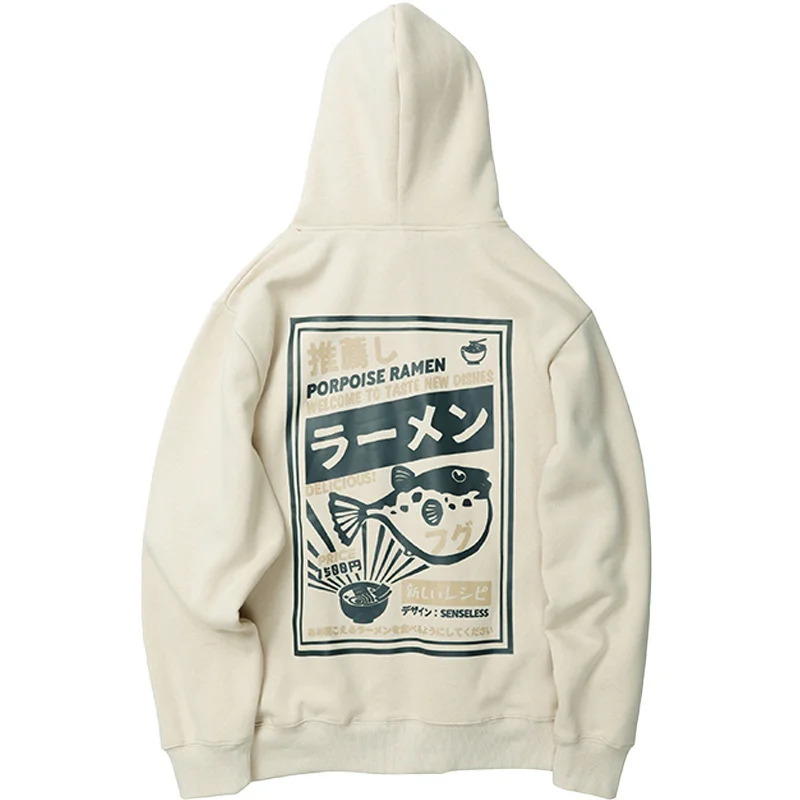 

Hip Hop Unisex Hoody Crane Pullover Sweatshirts Japanese simplicity Hoodie Womens Warm Fleece liner Winter 2021 Unisex