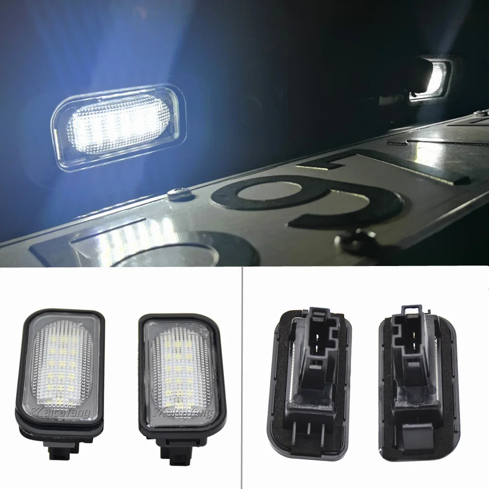 

High Brightness White LED License Plate Light For Chrysler Crossfire Coupe Roadster 2004 2005 2006 2007 2008 Number Plate Lamp