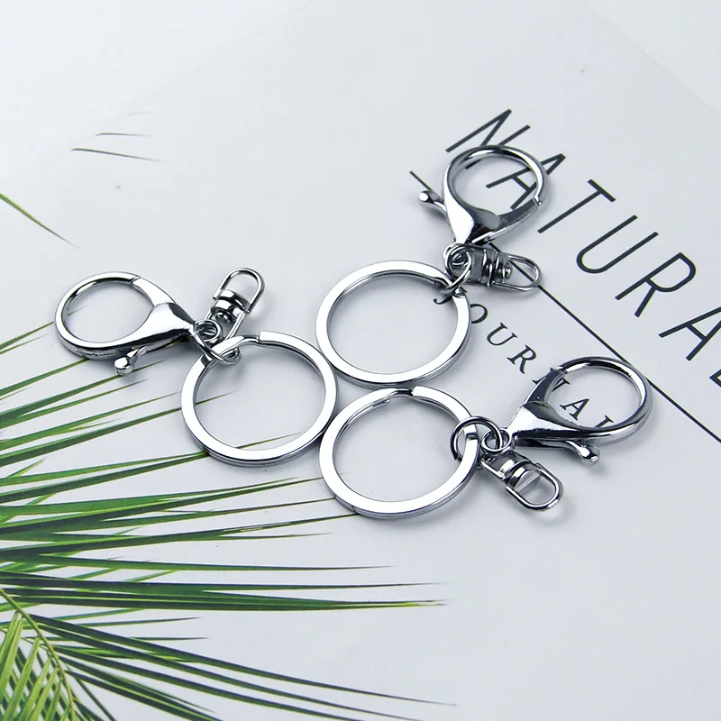 Брелок из нержавеющей стали для мужчин и женщин простой прочный держатель с