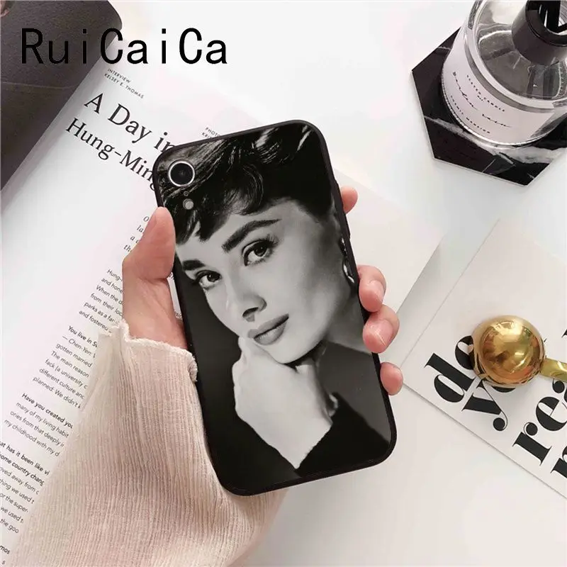 Ruicaica Audrey Hepburn Colorful Cute Phone Case Cover for iPhone 8 7 6 6S 6Plus X XS MAX 5 5S SE XR Fundas Capa | Мобильные