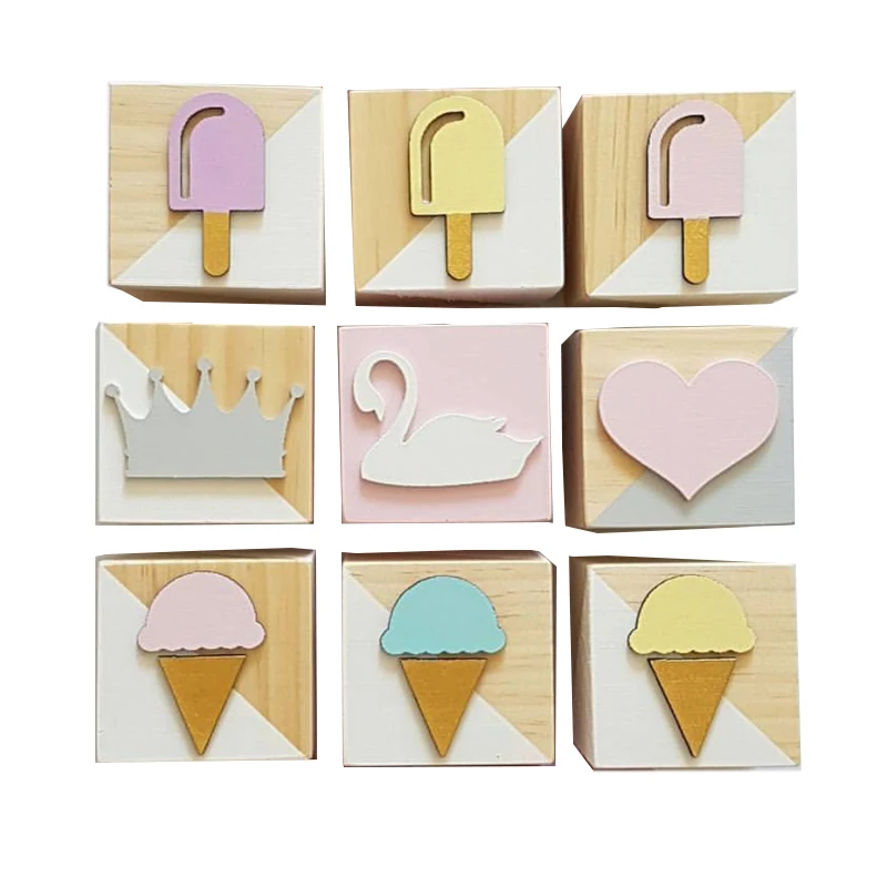 Деревянные поделки в скандинавском стиле для детей 6x6x6 см|Статуэтки и миниатюры| |