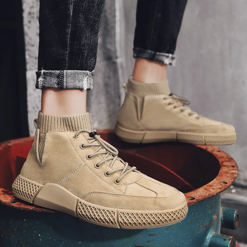 

Autumn Men Casual Shoes Socks Sneakers High Top Men Boots Designer Shoes Men Luxury 2020 Outdoor Oxford Shoes Boots *