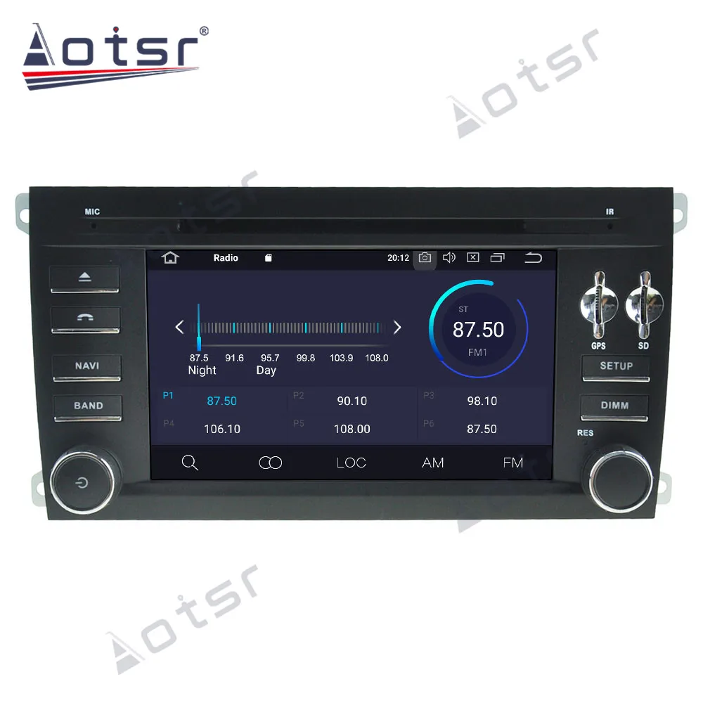 Автомобильное радио Aotsr Android 10 0 4 + 64 ГБ GPS-навигация DSP для Porsche Cayenne 2003-2010