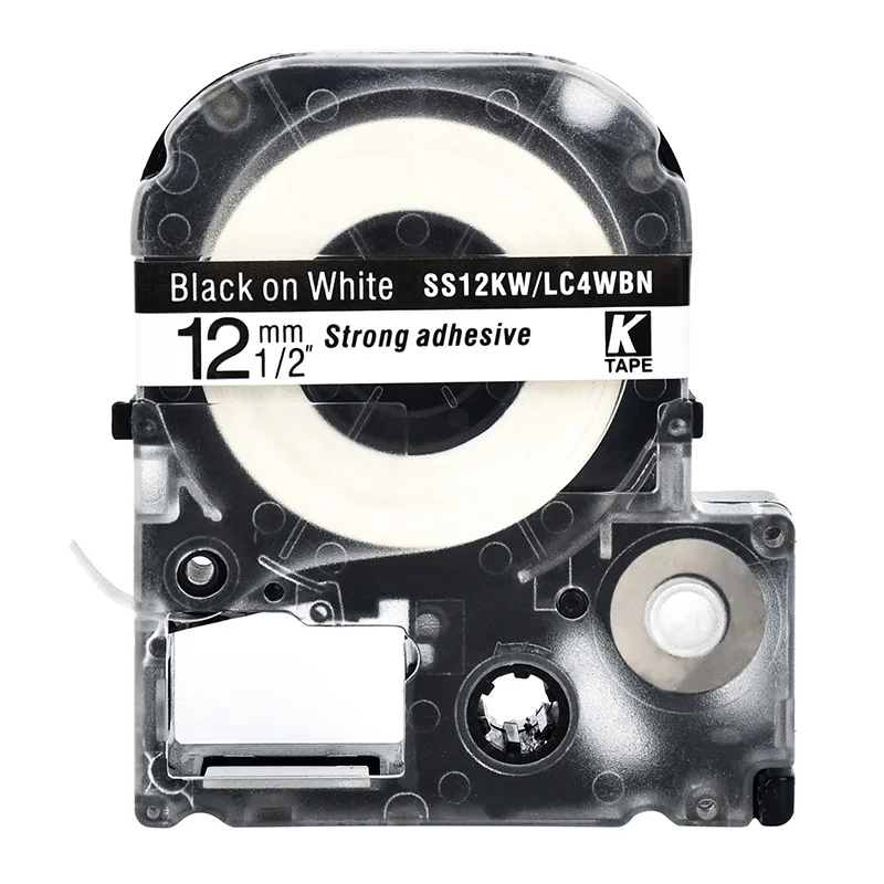 Многоцветная 12 мм совместимая этикетка Epson SS12KW/LC-4WBN SS9KW ST12KW ST9KW SC12YW лента для