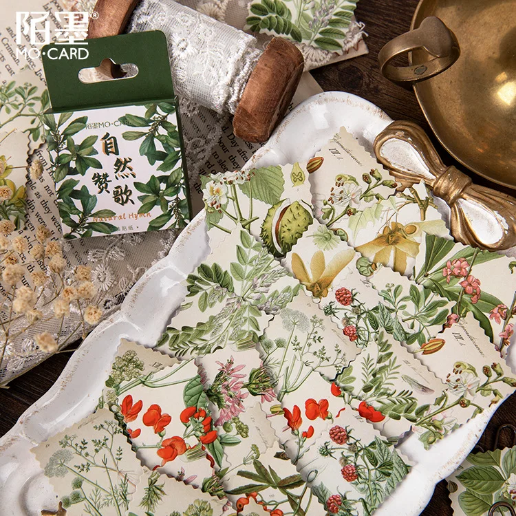 Декоративные Канцелярские наклейки в стиле трав junkжурнал Набор наклеек для