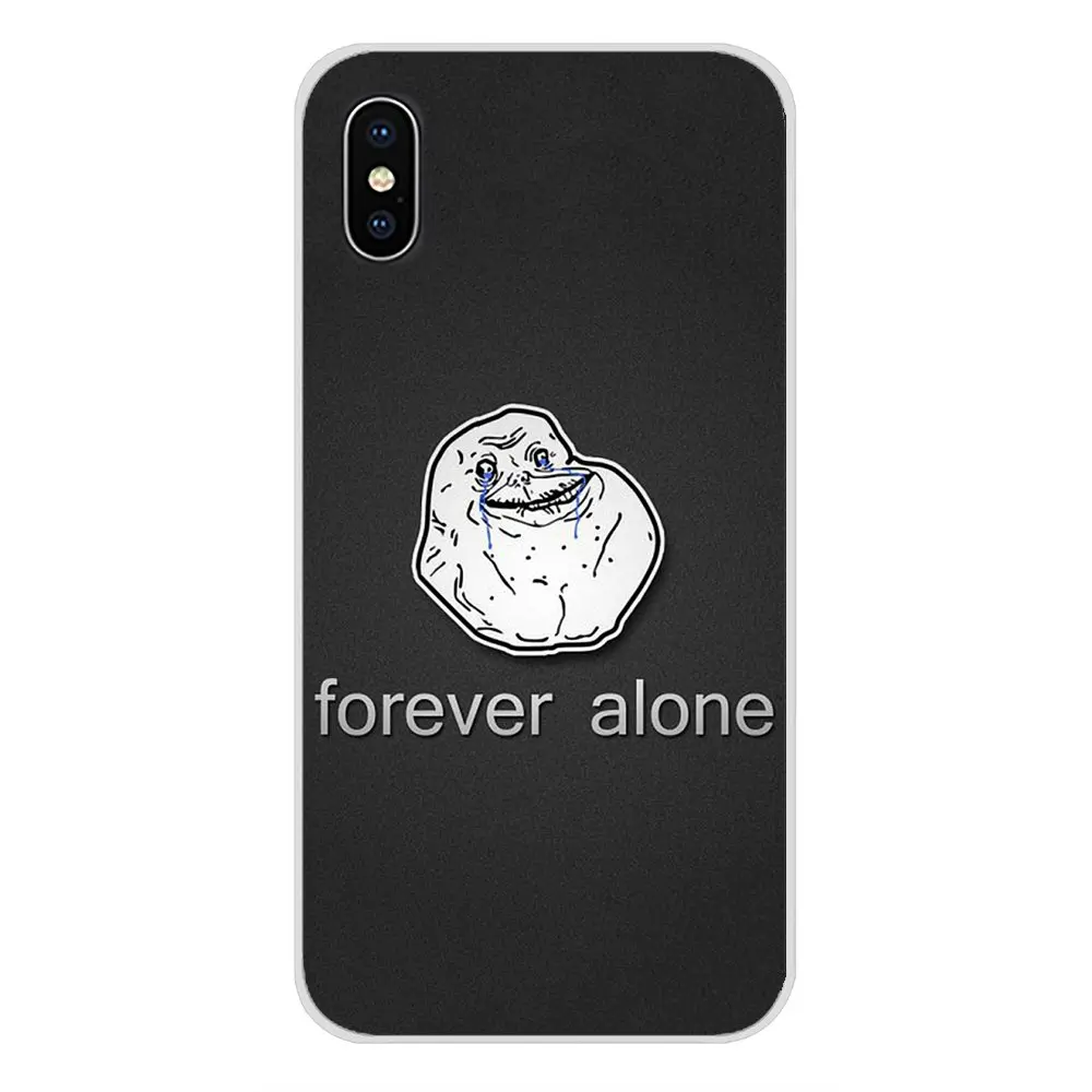 Mobile Phone Cases Cover forever alone funny words For Huawei Nova 2 3 2i 3i Y6 Y7 Y9 Prime Pro GR3 GR5 2017 2018 2019 Y5II Y6II | Мобильные