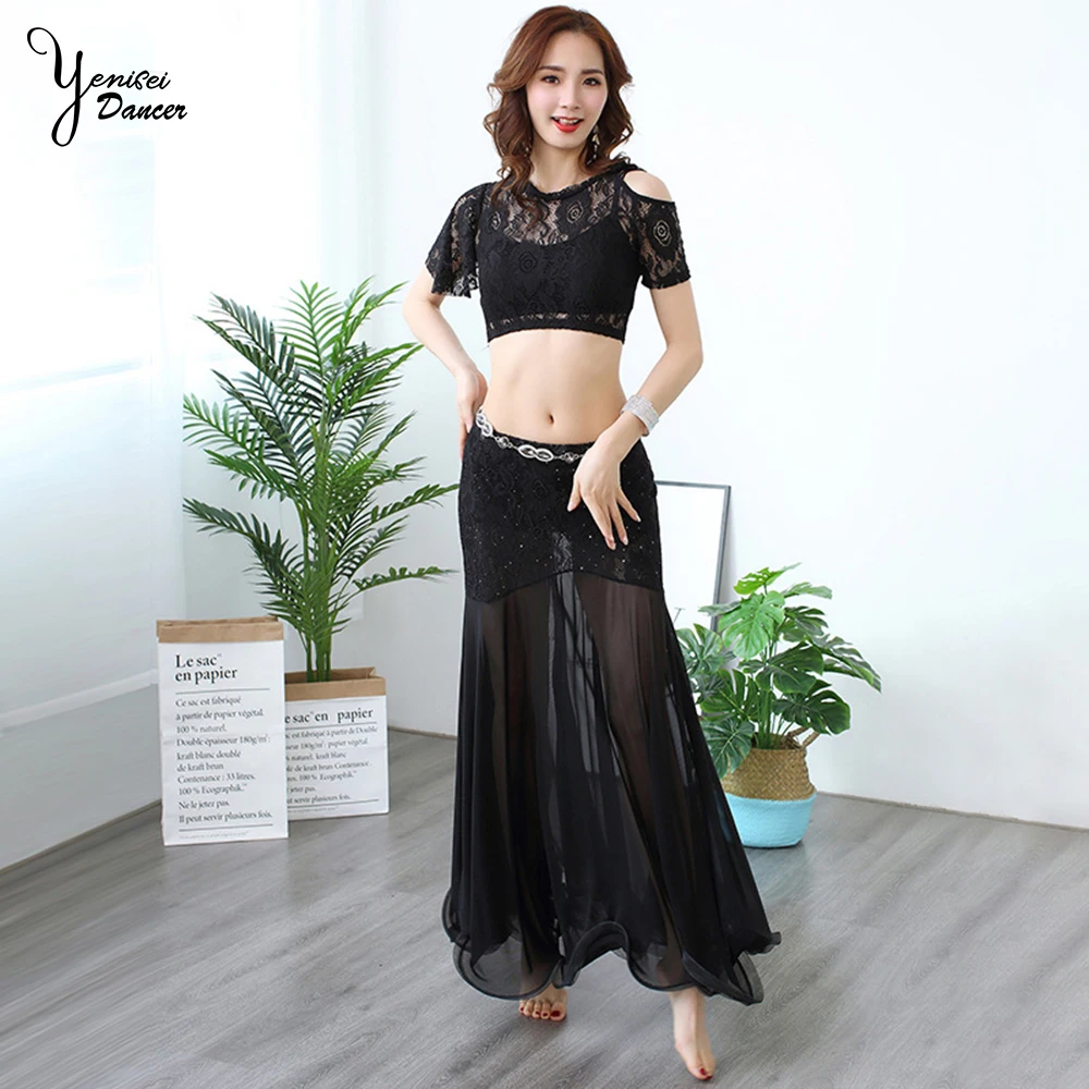 Новинка одежда для тренировок по танцу живота 2 шт./компл. сексуальная тонкая