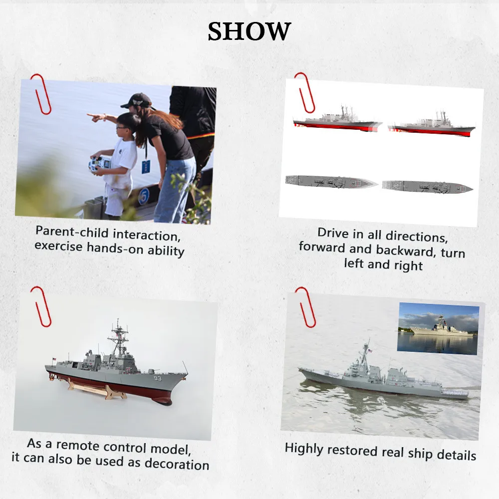 Модель масштаба корабля Arkmodel 1/96 адмирал Арли Берк класс ракет эсминцев Второй