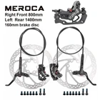 Тормоз велосипедный MEROCA MT420, гидравлический, дисковый тормоз 160 мм, четыре поршня, передний правыйлевый задний тормоз 800  1400 мм, масляный тормоз для велосипеда