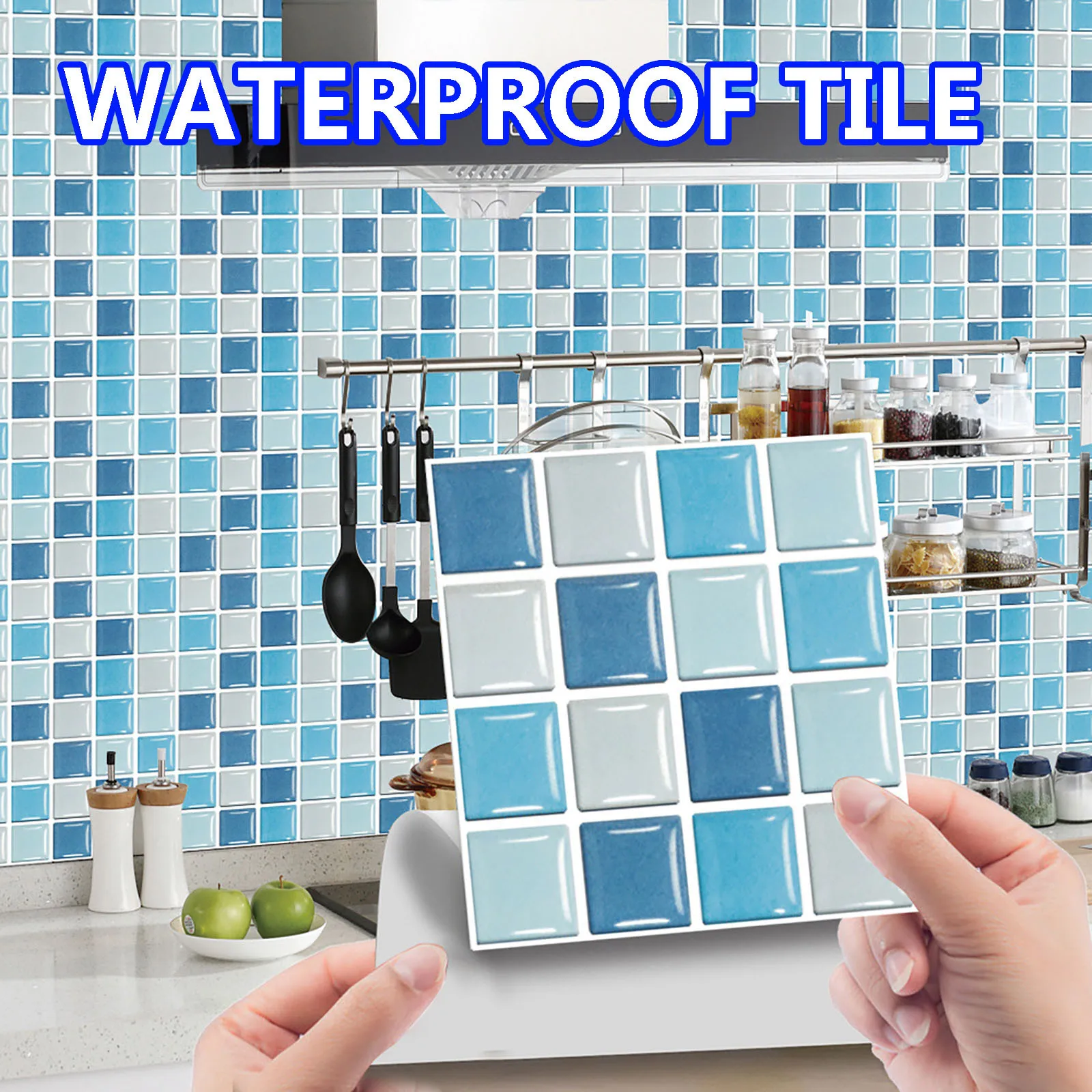 10 шт. 3d Мозаика самоклеящаяся плитка Backsplash настенная наклейка виниловая ванная