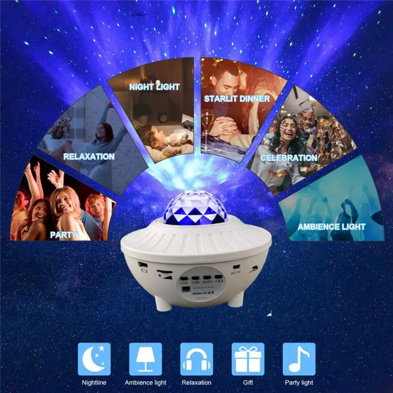 Домашний проектор Galaxy звездное светодиодное ночное небо лампа Звездный