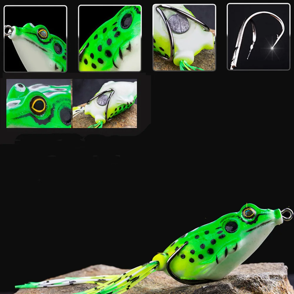 

Fishing Hook Bionic Thunder Frog Egg Frog Set High Carbon Steel Double Hook Fishing Bait Soft Lures