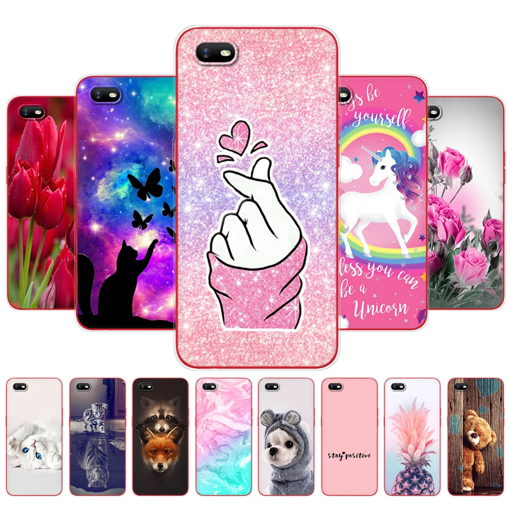 

For OPPO A1K Case 6.1" Painted Soft Silicon TPU Back Phone Cover For OppoA1K CPH1923 Case Bumper Bag Full 360 Protective Coque