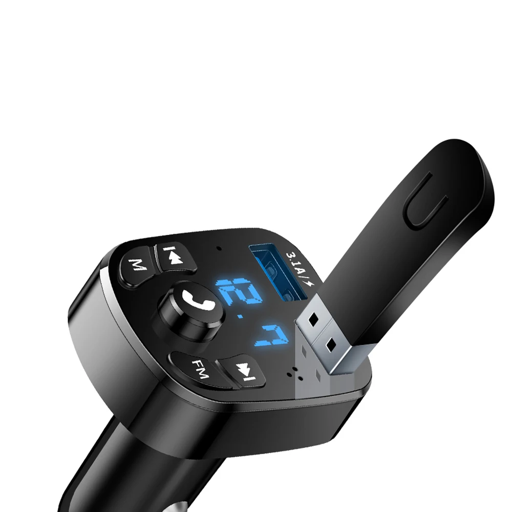 Автомобильный FM-трансмиттер с поддержкой Bluetooth 5 0 и двумя USB-портами |