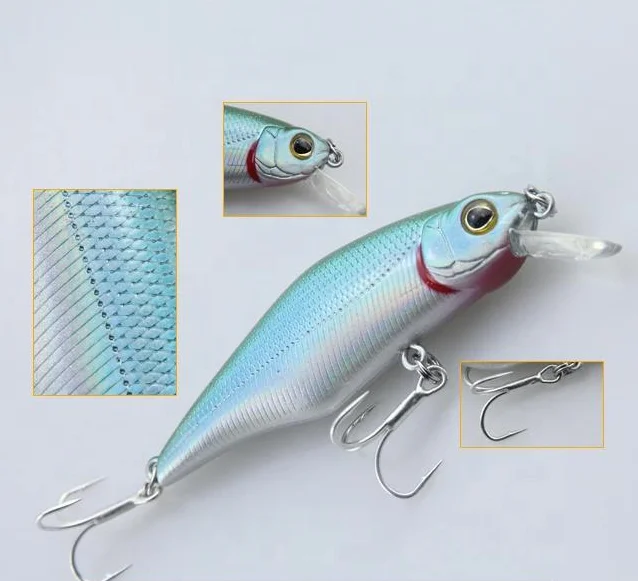 

Fishing Lures Wholesale 55mm 6.5g Minnow Lure Hard Bait Sinking Bass Fishing Wobbler Hard Lure