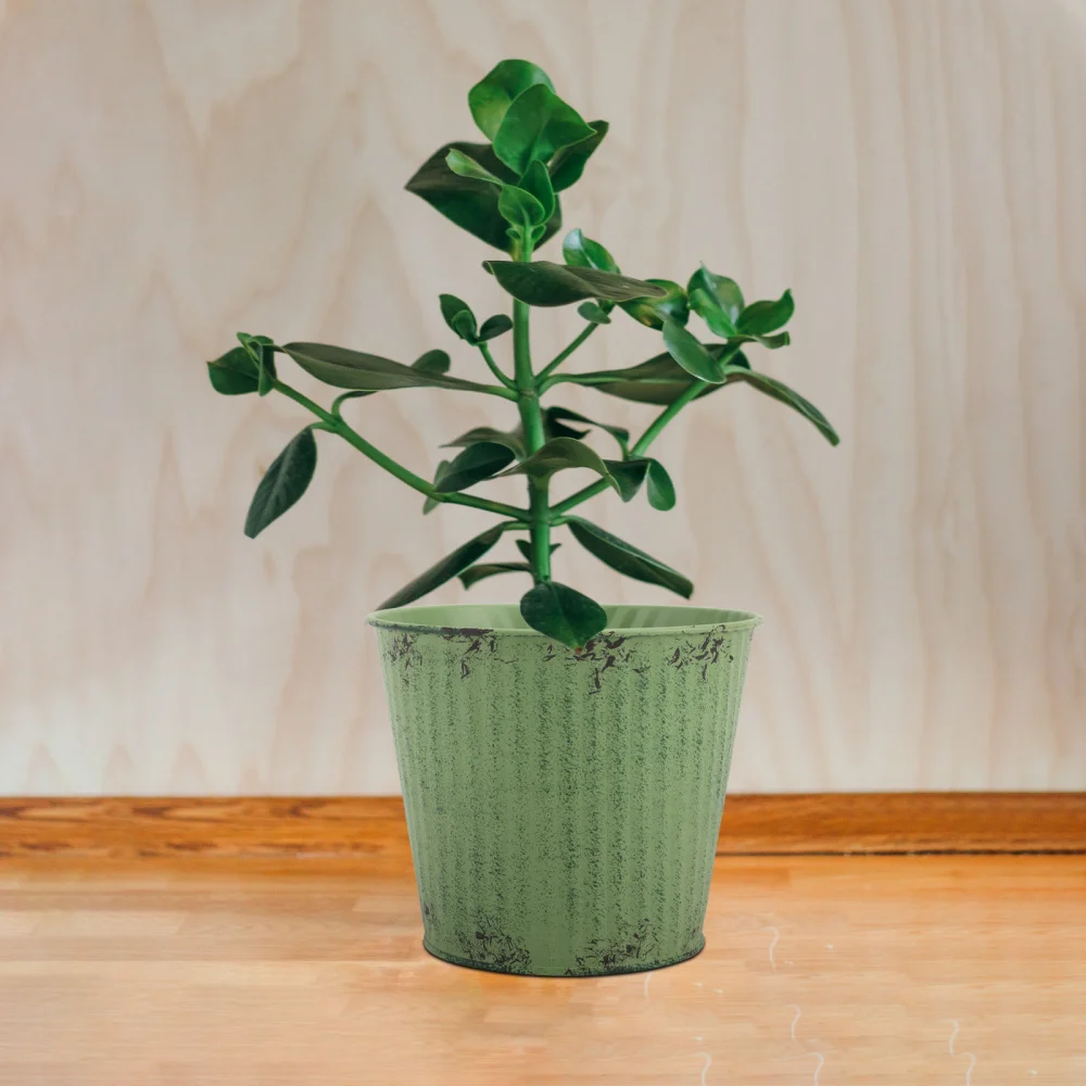 1 шт. Ретро пасторальный железный лист цветочный горшок цветочное ведро реквизит