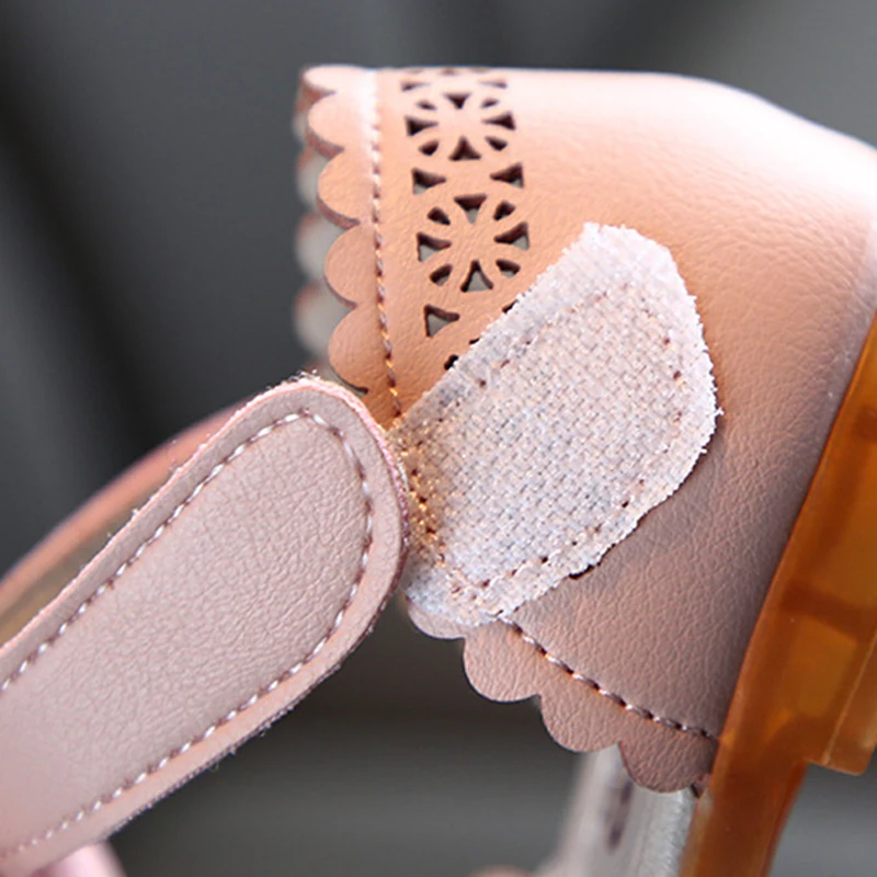 

COZULMA Spring Summer Baby Girls Cut-Outs Princess Shoes Kids Flat Casual Shoes Baby Children Butterfly-Knot Shoes Size 21-36