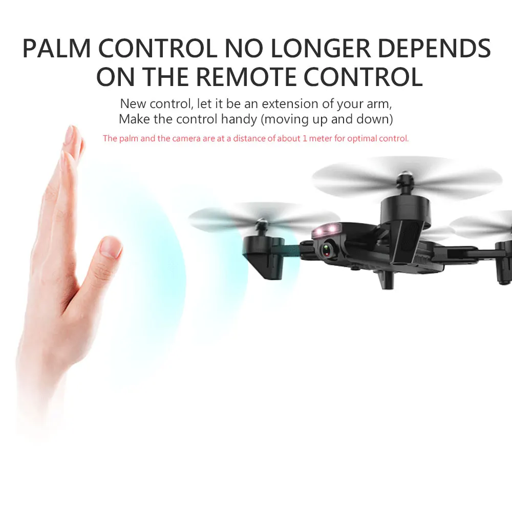 L107 селфи Дрон WIFI FPV с широкоугольным двойным HD камерой smart follow RC Квадрокоптер