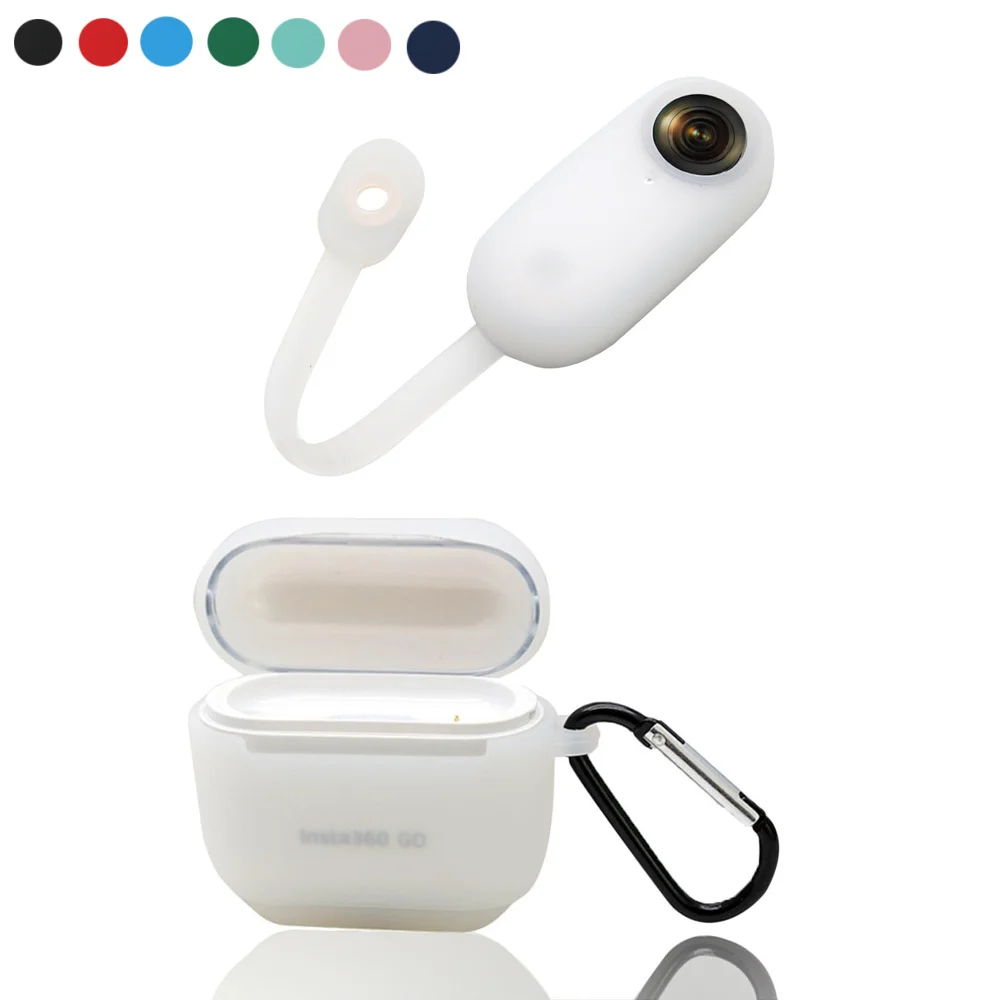 Силиконовый чехол для Insta360 Go аксессуары камеры и зарядного устройства|Чехлы