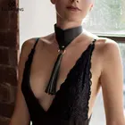 Цепочка-чокер Fullyoung женская из искусственной кожи, ожерелье в стиле Харадзюку, модный аксессуар нижнее белье женское сексуальное белье сексуальное нижее белье чулки с поясом комплект женское эротичное белье бдсм