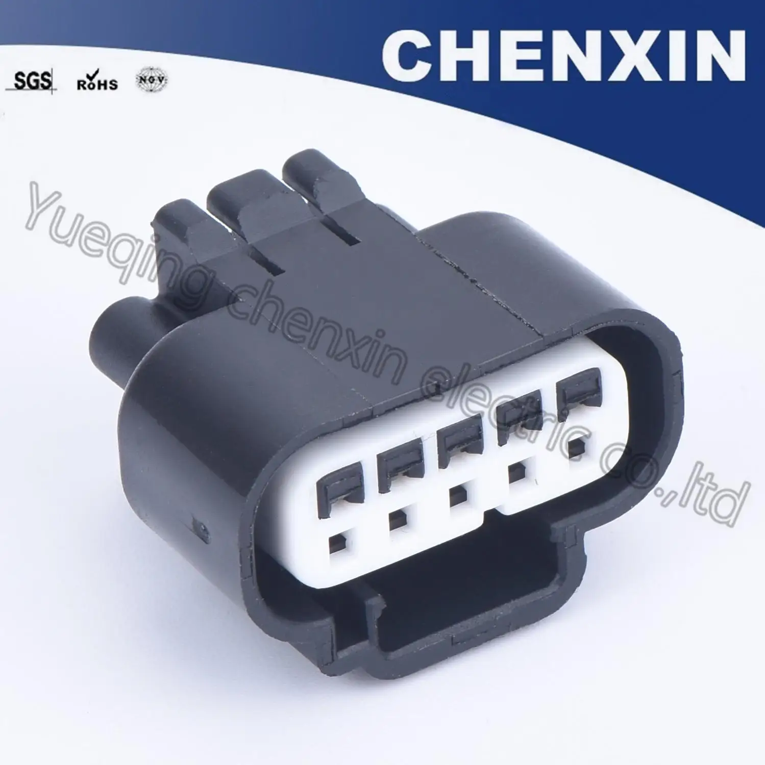 Черный 5-контактный Герметичный Женский фотоэлектрический соединитель кабеля 1 2