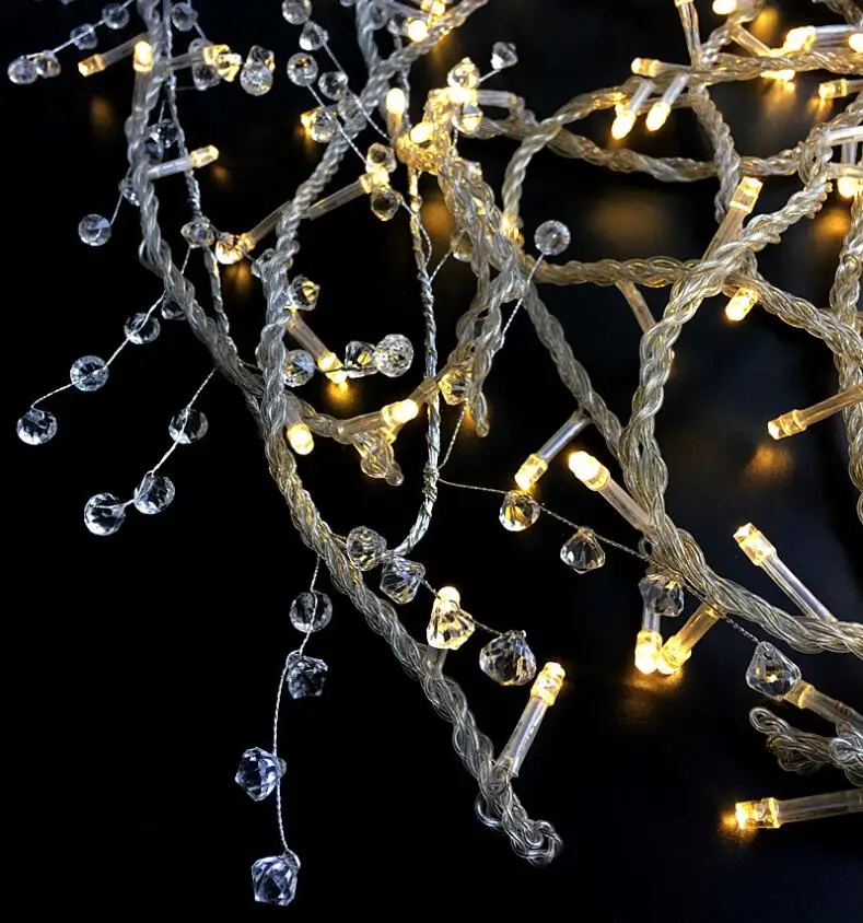 

Гирлянда-занавеска из акриловых кристаллов и страз, 5/10 шт., 120 см