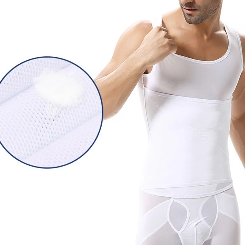 Мужской нейлоновый корсет для похудения жилет сауны мужской тренажер талии