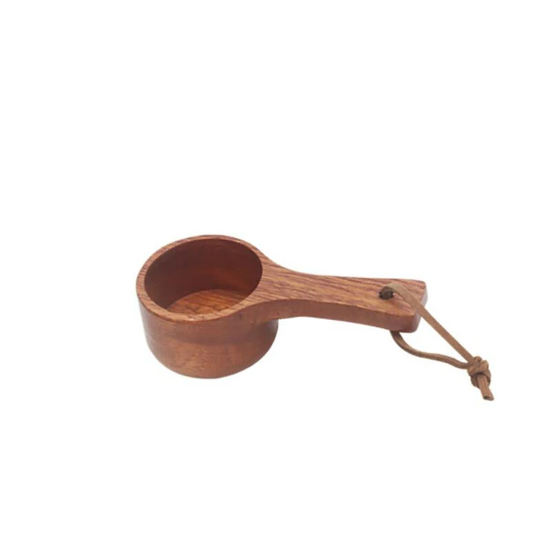 Кофейная ложка для зернового кофе-деревянная кофейная из черного дерева