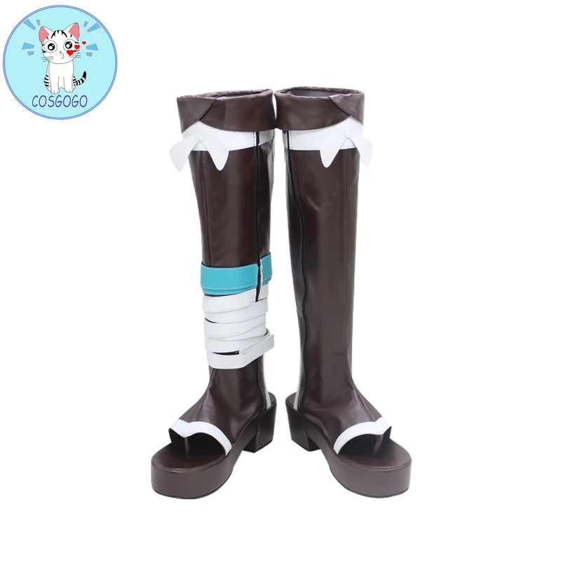 Обувь для косплея Game Genshin Impact Gorou аниме проект ботинки из искусственной кожи