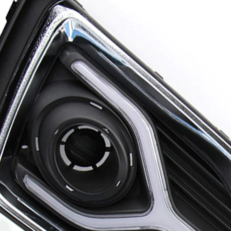

2Pcs for Hyundai 18 Accent Fog Light Daytime Running Light Car LED Daytime Running Light Fog Light Double Color
