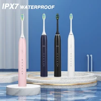 boyakang adult ultrasonic electric toothbrush 5 modes intelligent reminder ipx7 waterproof dupont bristles usb charging byk32