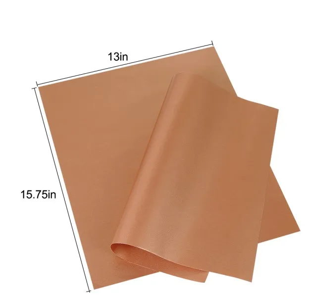 1pc Golden BBQ mat VOGVIGO 1 шт. антипригарный коврик для выпечки Пирамида формы для выпечки из стекловолокна силиконовая форма антипригарный лист для выпечки кондитерских изделий 40x60 см - Цвет: 1pc Golden BBQ mat