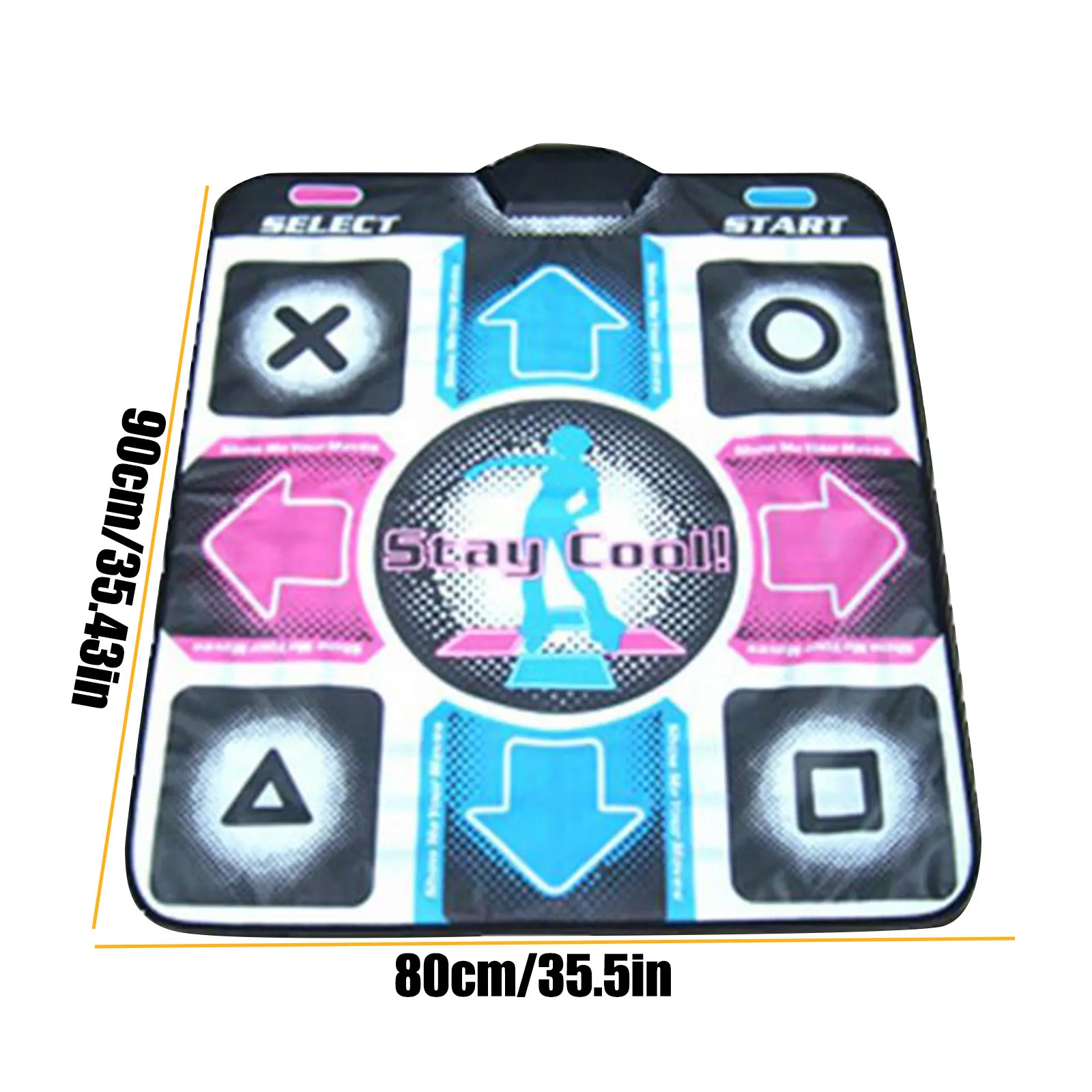 

Double User Dance Mats For TV PC Computer Non-Slip Dance Step Pads Sense Game English Flash Light Guide Double Dance Mat #2021