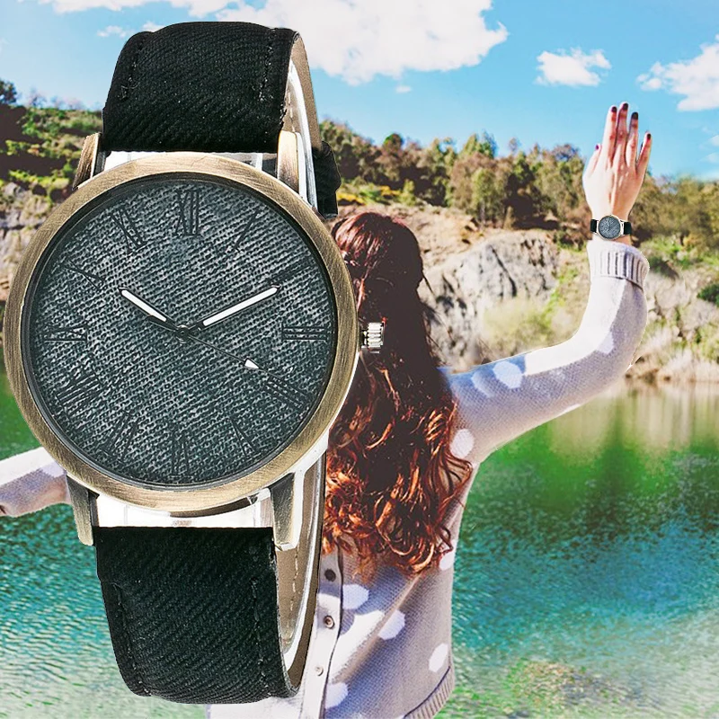 

2019 fashion Vintage Quartz Watch Female Male Cock With Leather Strap Watches Women's Wrist Show Time Gifts erkek kol saati