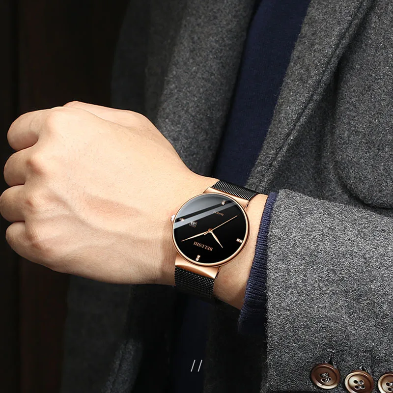 

Men Watches 2020 Famous Luxury Brand Business Man Watch Male Clock Steel Classic Men Quartz Wrist Watch For Men's Wristwatch
