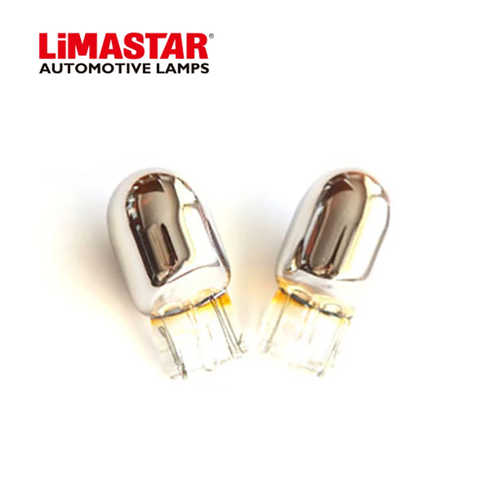 2 шт. хромированная Серебряная Янтарная лампа поворота 7440 T20 W21W 12 В Автомобильная