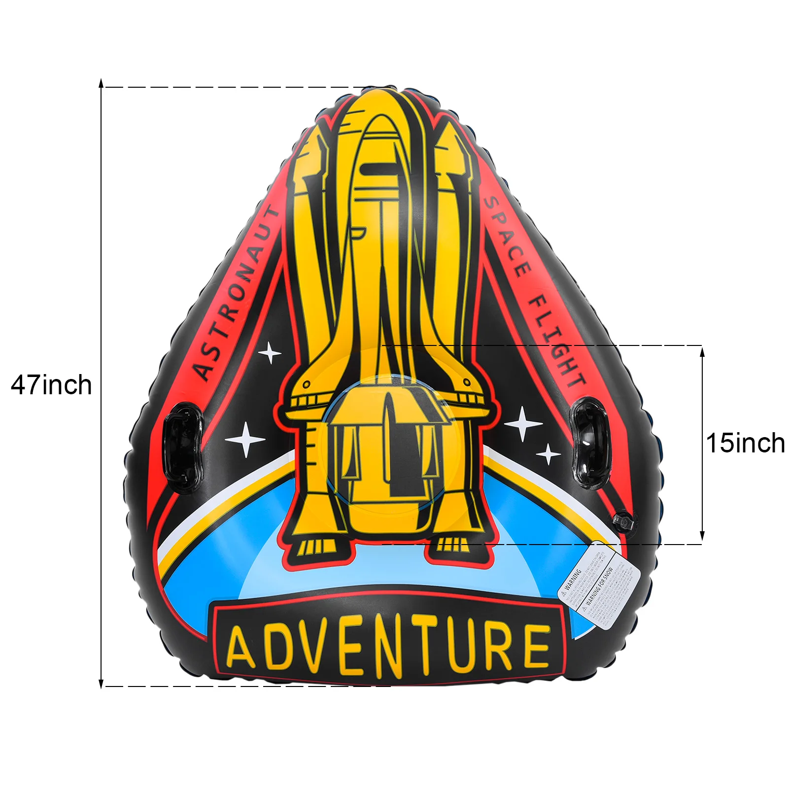 

Winter Snow Tube Inflatable Snow Sled With 2 Handles Thick Skiing Board Outdoor Adults Children Ski Circle For Skiing Equipment