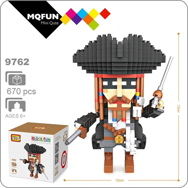 LOZ алмазные строительные блоки персонажи кирпичи Карибский Капитан Пираты