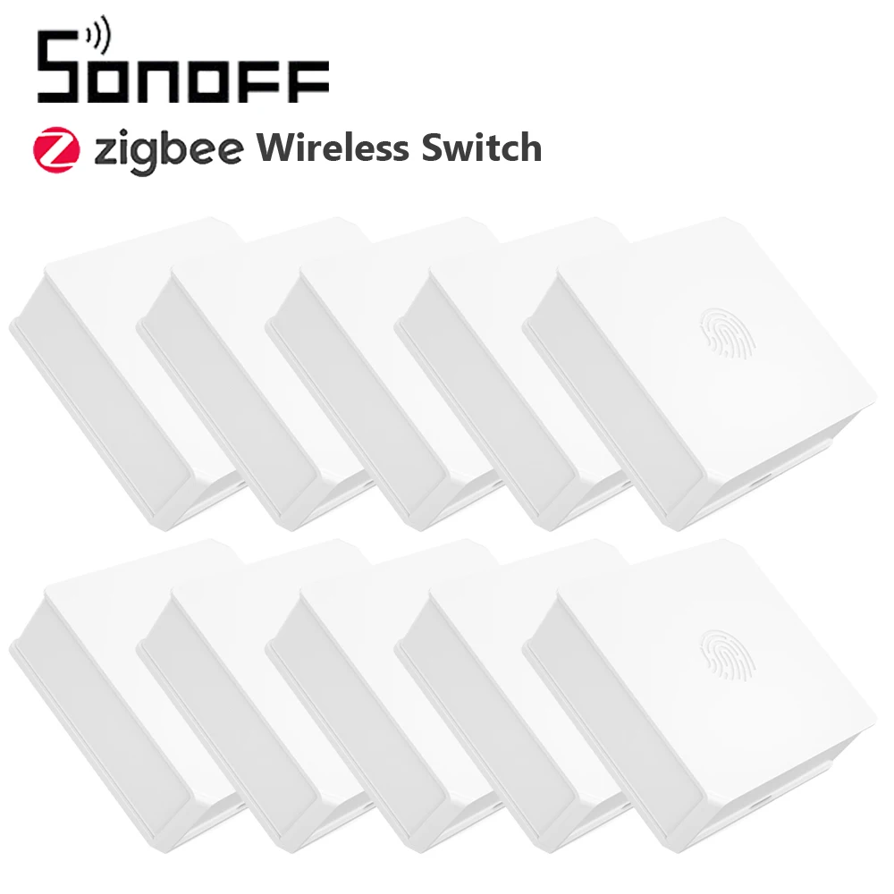 10 шт. беспроводной переключатель SONOFF SNZB 01 Mini Zigbee двухсторонний света для умного